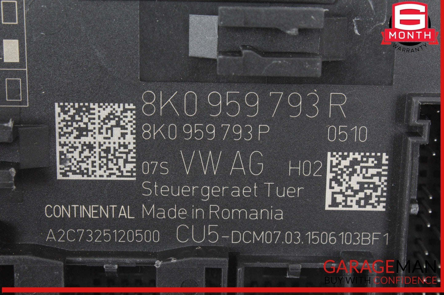 13-17 Audi Q5 Front Left Driver Side Door Control Module Unit 8K0959793R OEM