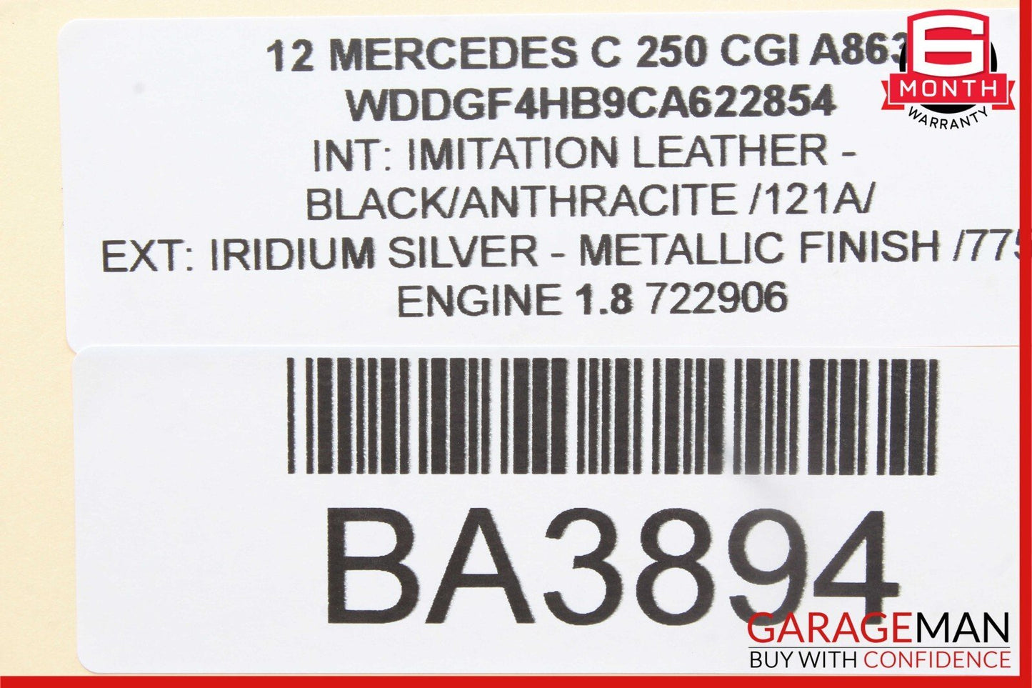 08-14 Mercedes W204 C250 C63 AMG Sedan Front Left Side Door Tweeter Cover Panel