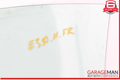 11-17 Mercedes W207 E350 E550 Convertible Front Right Side Door Window Glass OEM