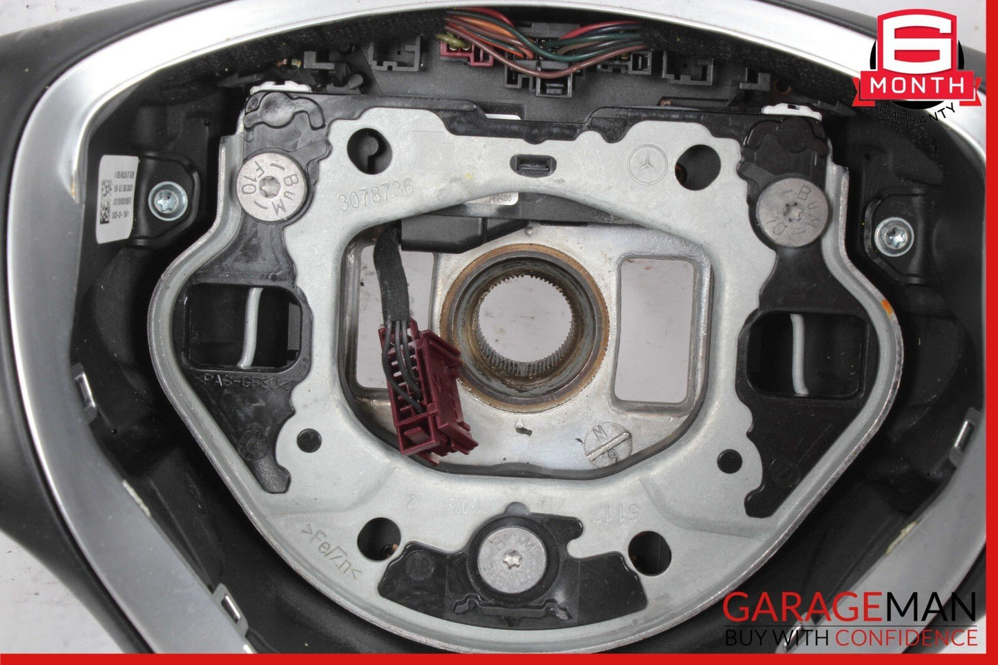 15-18 Mercedes W205 C300 GLC300 Steering Wheel Black w/ Paddle Shifters Assy