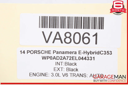 14-16 Porsche Panamera 970 E-Hybrid Airmatic Pneumatic Suspension Valve Block