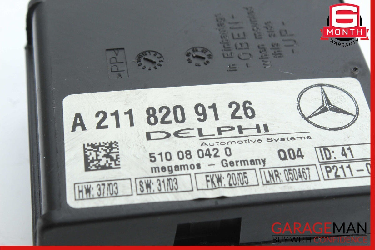 Mercedes SL500 SLK280 CL500 S430 E320 CLK500 Anti Theft Alarm Module Unit