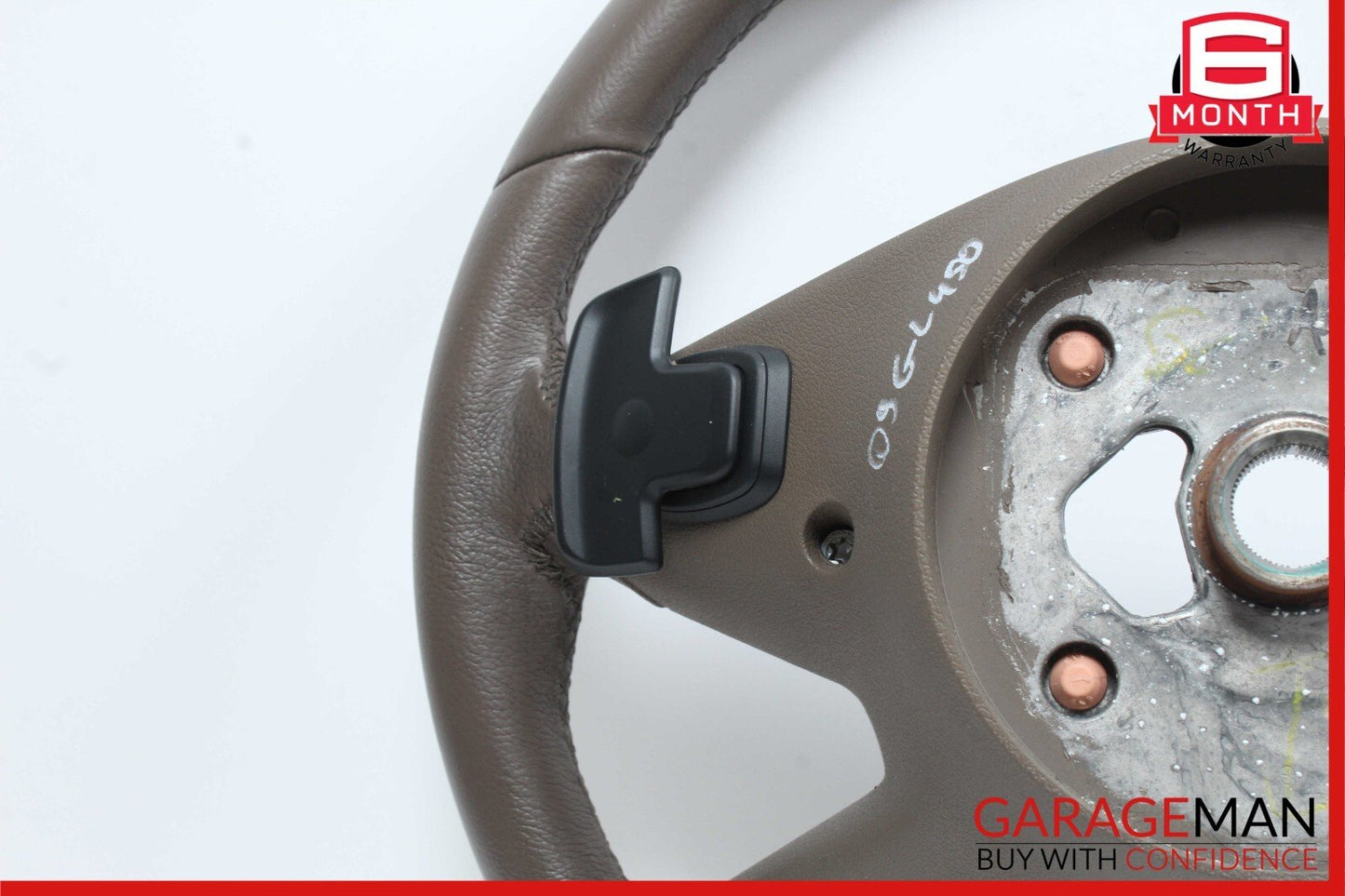 09-13 Mercedes X164 GL350 ML550 Driver Steering Wheel w/ Paddle Shifters Brown