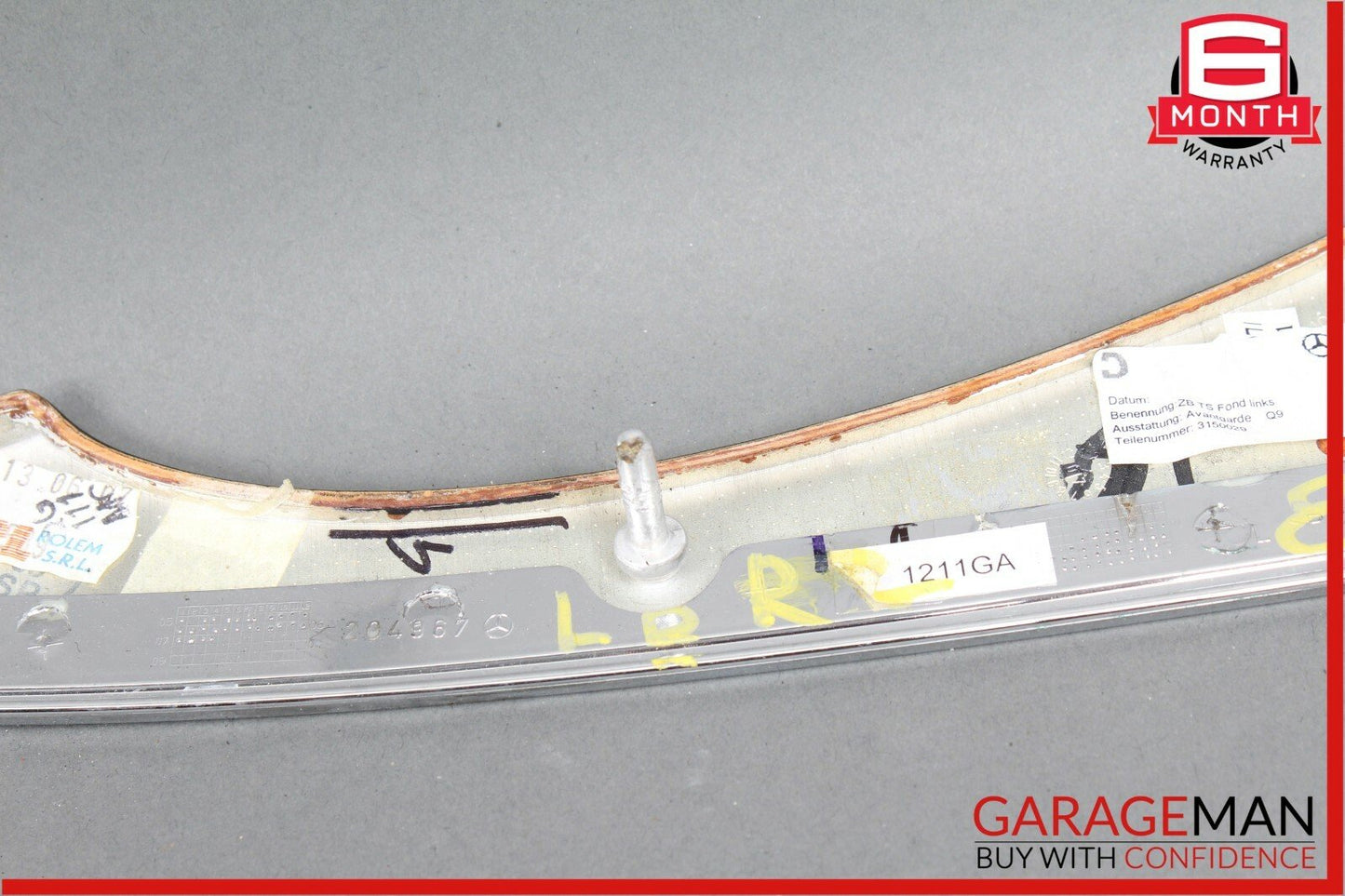 03-09 Mercedes W211 E63 Rear Left Door Trim Bezel Wood OEM