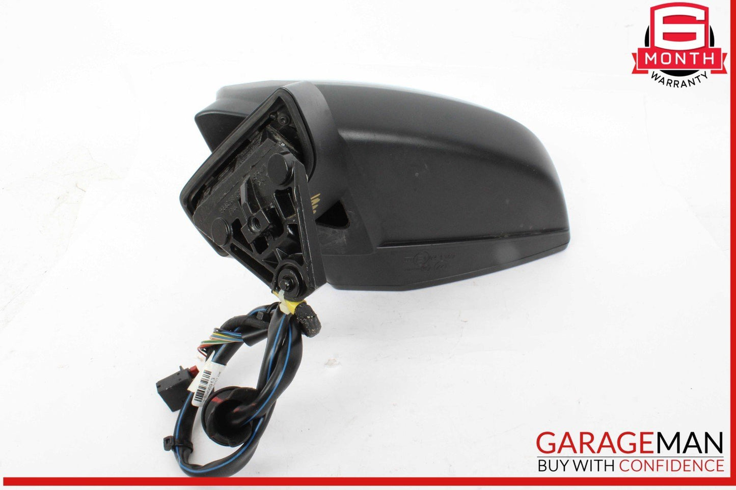 17-19 Audi Q7 Front Left Driver Side Door Rear View Mirror White 4M1857409AG OEM