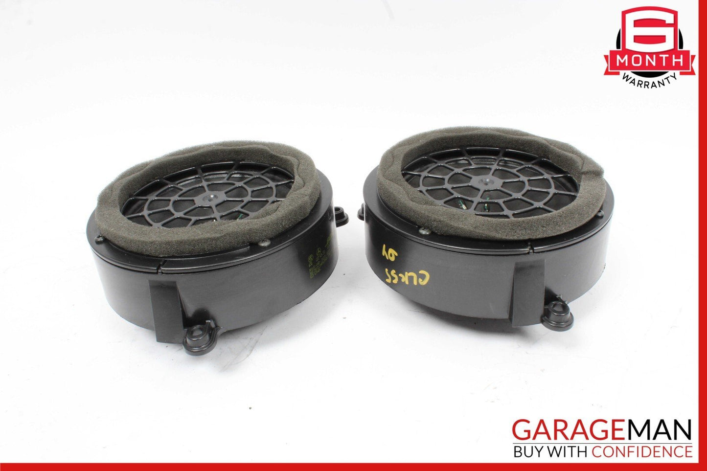 03-09 Mercedes W209 CLK55 AMG Front Left & Right Door Sound Speaker Set Bottom