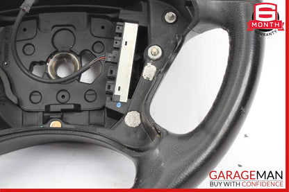 06-09 Mercedes W211 E350 E550 CLS550 4 Spoke Steering Wheel Leather Black OEM
