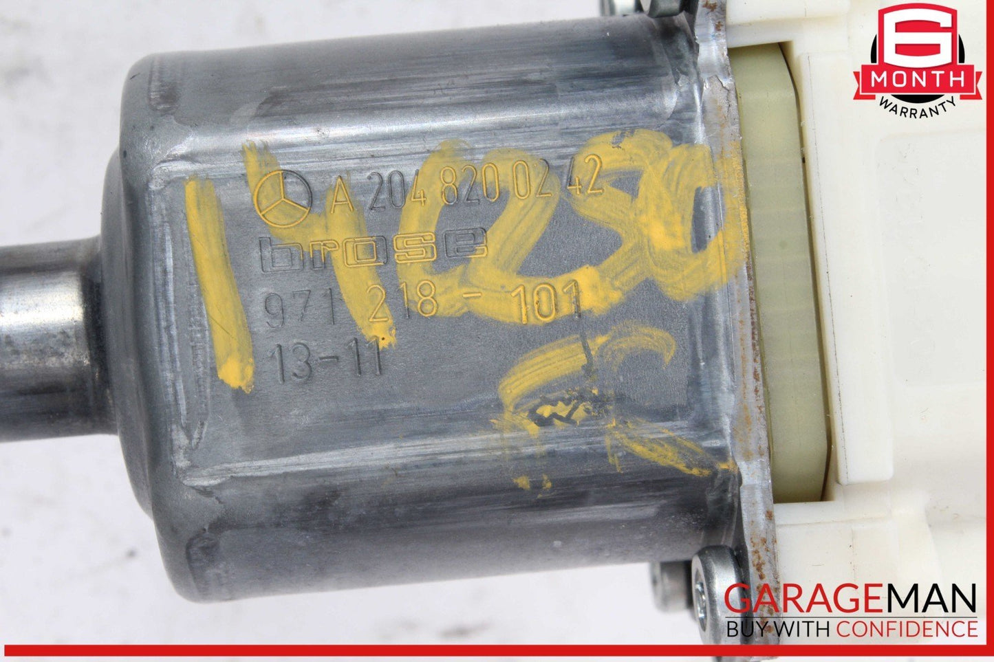 08-14 Mercedes W204 C250 Front Right Passenger Side Window Regulator Motor OEM