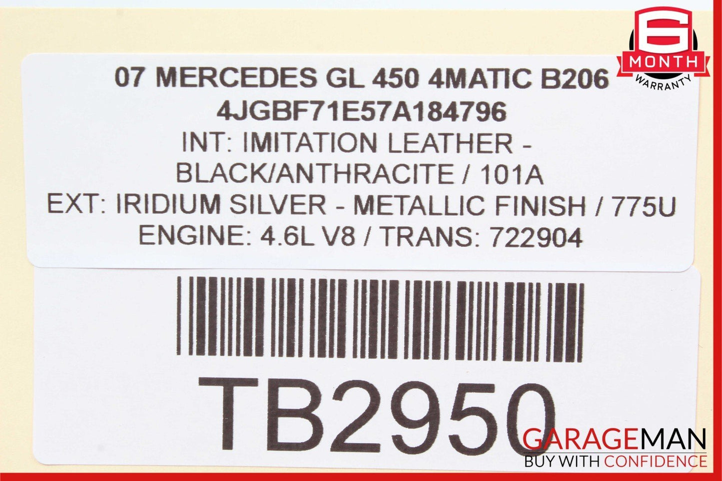 06-12 Mercedes X164 GL450 CLS550 SL550 TPMS Tire Pressure Antenna 0018277201 OEM