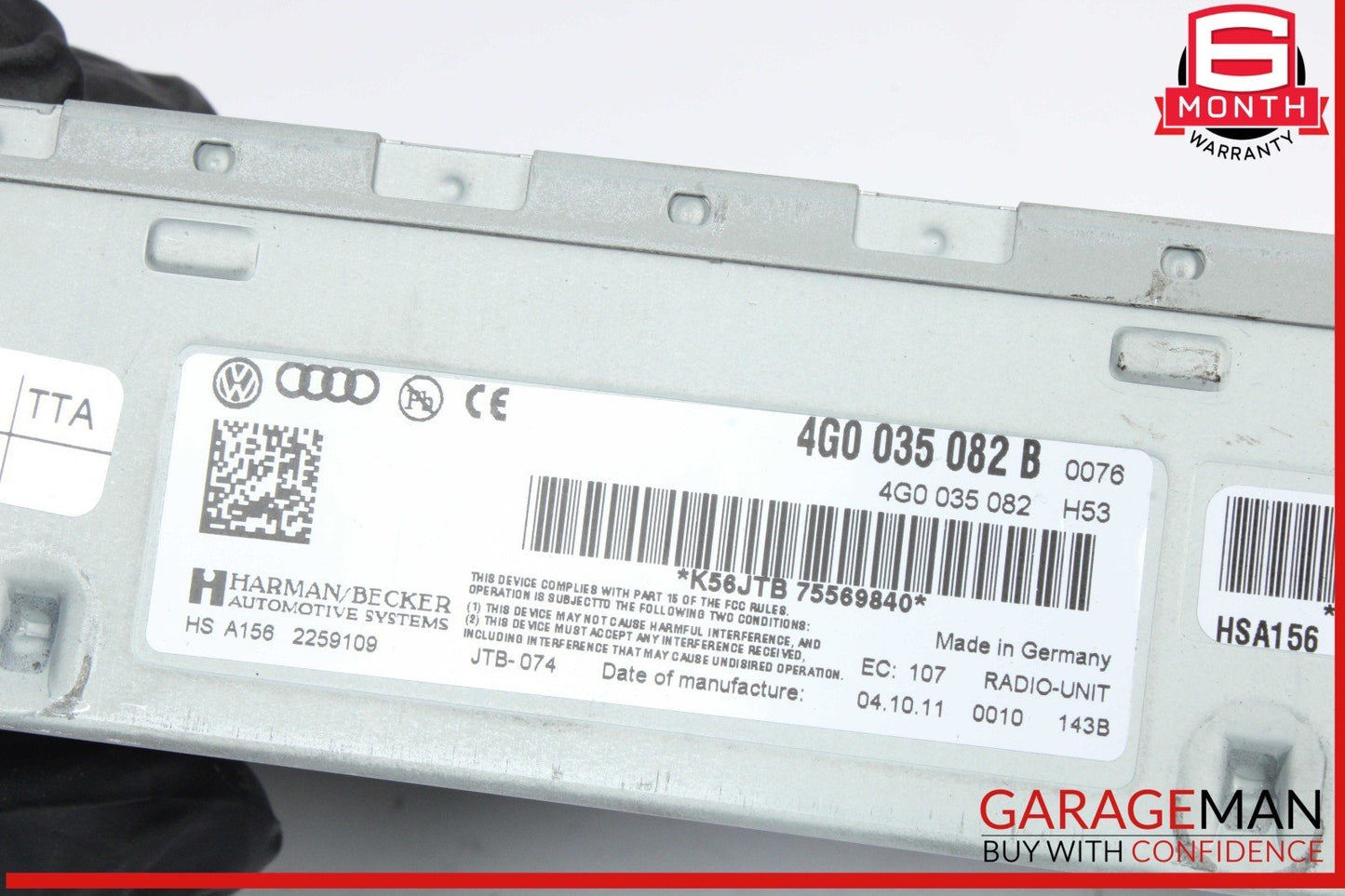 10-18 Audi S5 A7 A6 S4 Audio Radio Satellite Stereo Receiver 4G0035082B OEM