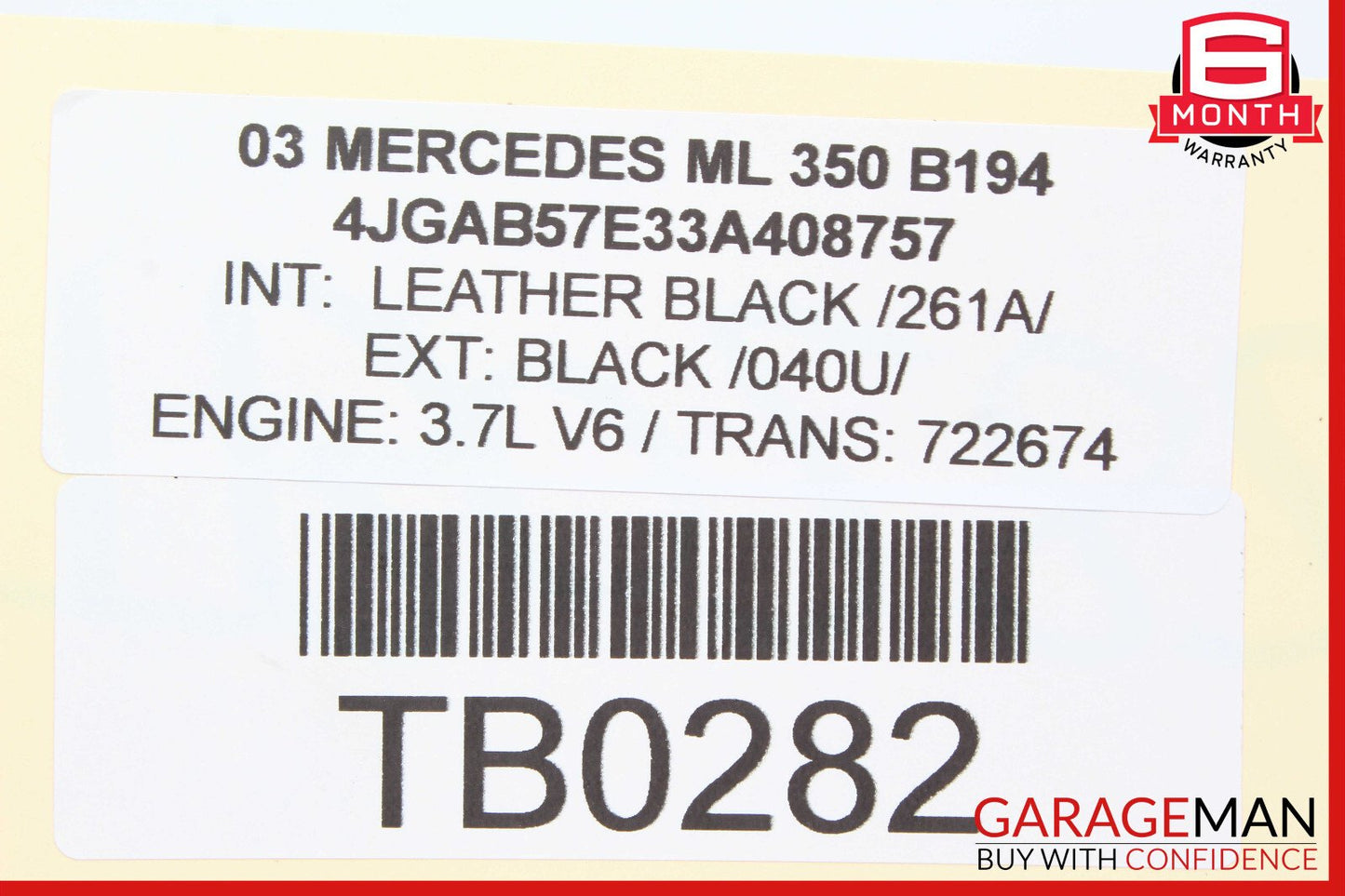 98-05 Mercedes W163 ML350 ML500 ML55 AMG Front Right Side Axle CV Half Shaft OEM
