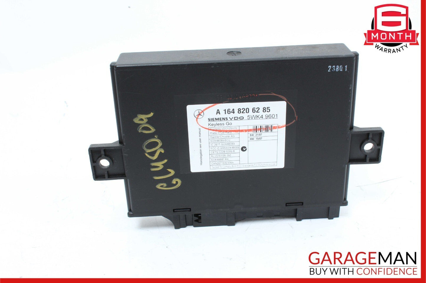 06-12 Mercedes X164 GL450 GL350 ML350 Keyless Go Control Module 1648206285 OEM