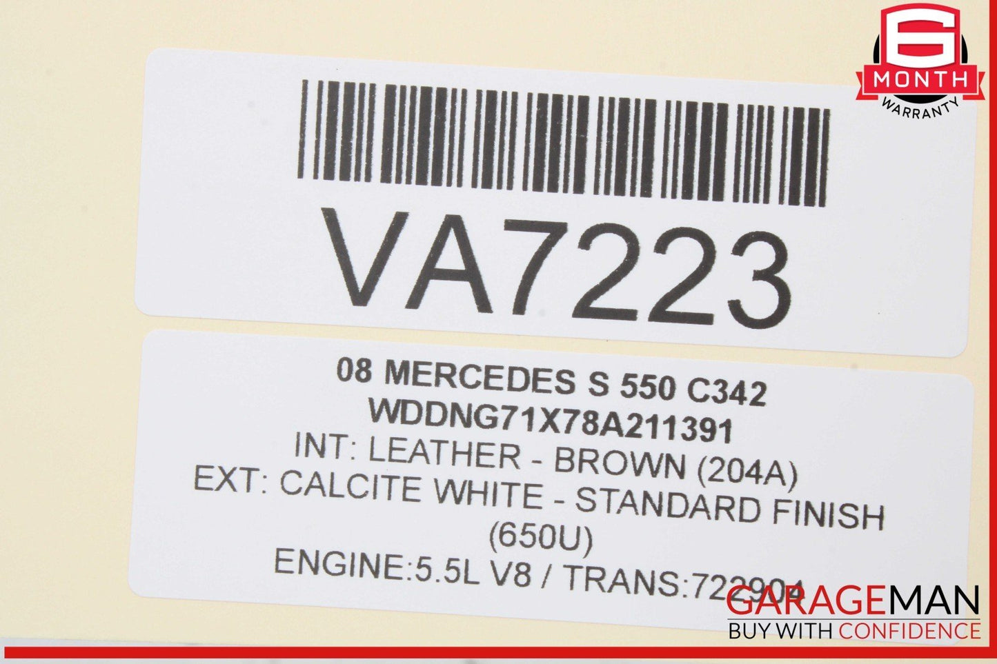 07-13 Mercedes W221 S550 S400 S600 Rear Left or Right Side Window Control Switch