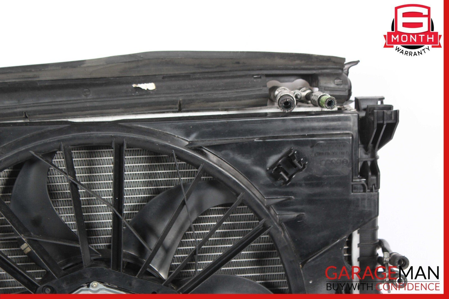 06-09 Mercedes W219 CLS500 Engine Cooling Radiator AC A/C Condenser Fan Assy