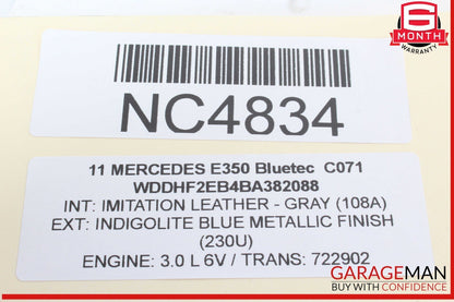 08-18 Mercedes W212 E350 Bluetec Front Left Side Door Control Module Unit OEM