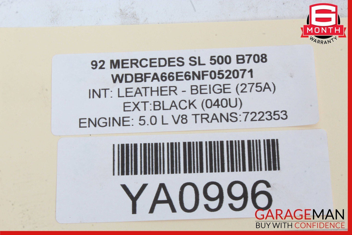 90-95 Mercedes R129 500SL 300SL SL320 Right Side Door Lock Latch 1297200835 OEM