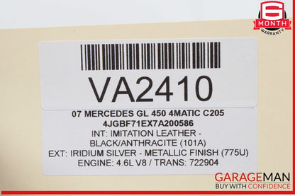 06-13 Mercedes X164 GL450 4MATIC Rear Right Side Door Lock Latch Actuator OEM