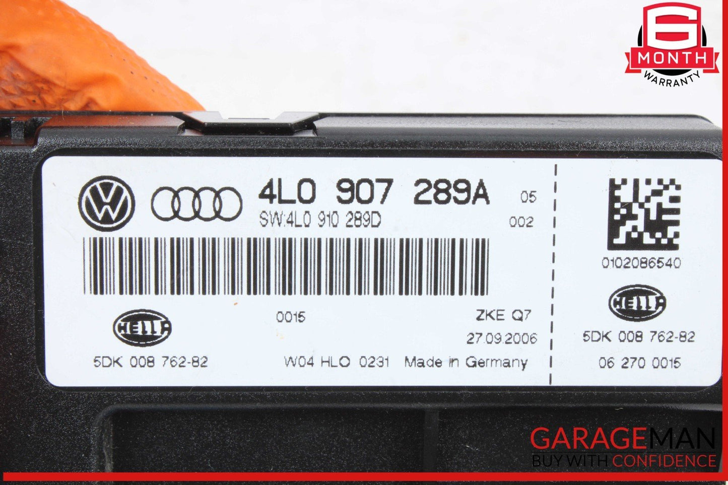 07-09 Audi Q7 Keyless Entry Comfort Control Module Unit Hella 4L0907289A OEM