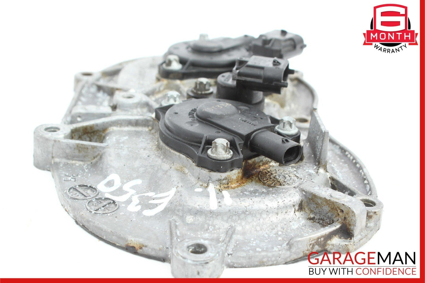 06-13 Mercedes W212 E350 S550 Front Right Engine Timing Chain Cover Plate OEM