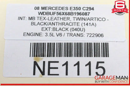 06-15 Mercedes W211 E350 ML350 Engine Oil Separator Cover 2720160134 OEM
