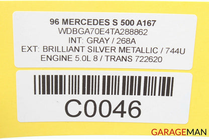 94-99 Mercedes W140 S320 S420 S500 Front Fuse Relay Box 1405456440 OEM