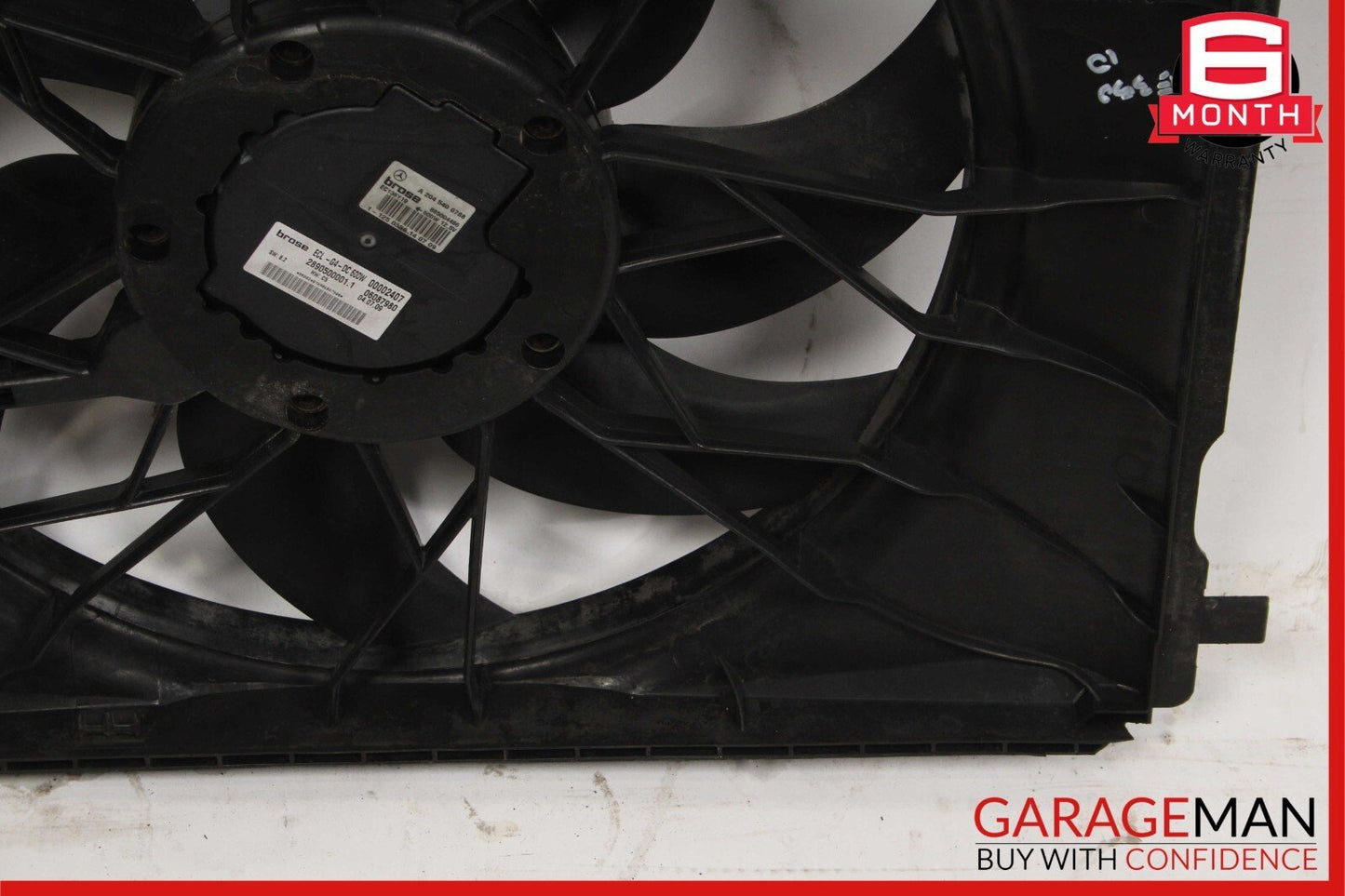 08-18 Mercedes C300 GLK350 E250 C250 Engine Radiator Cooling Fan Motor Assembly