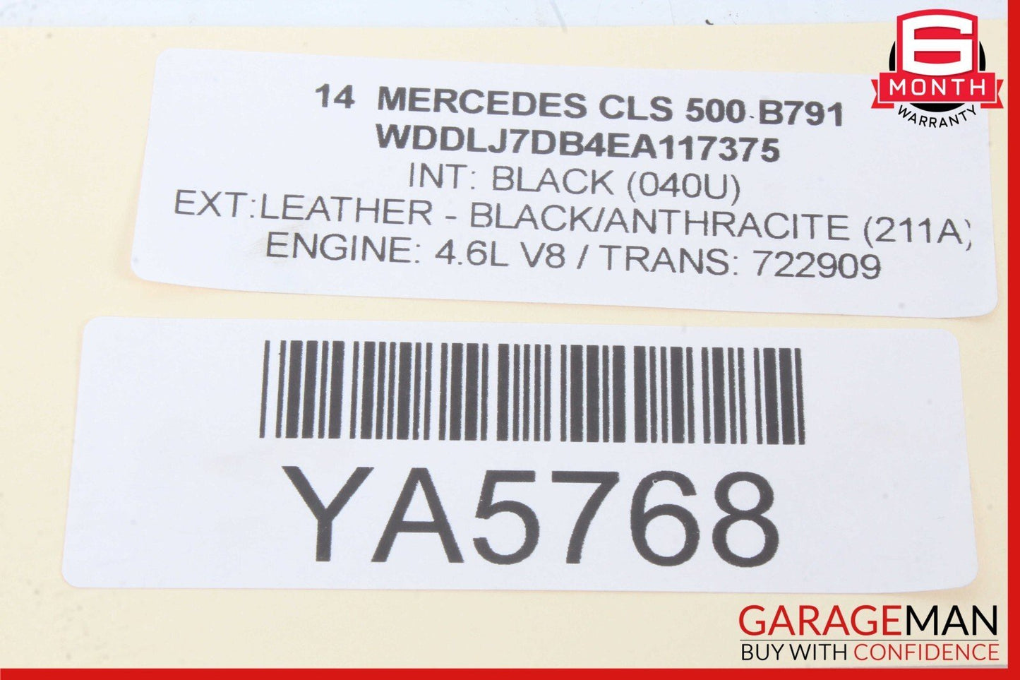 10-20 Mercedes W218 CLS500 E350 Rear Left Window Regulator Motor 2078200542 OEM