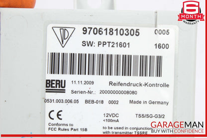 10-16 Porsche Panamera S 970 Tire Pressure Monitor TPMS Control Module Unit OEM