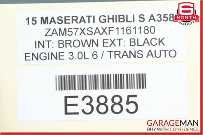 14-17 Maserati Ghibli HUB Passive Entry Control Module 670008068 OEM