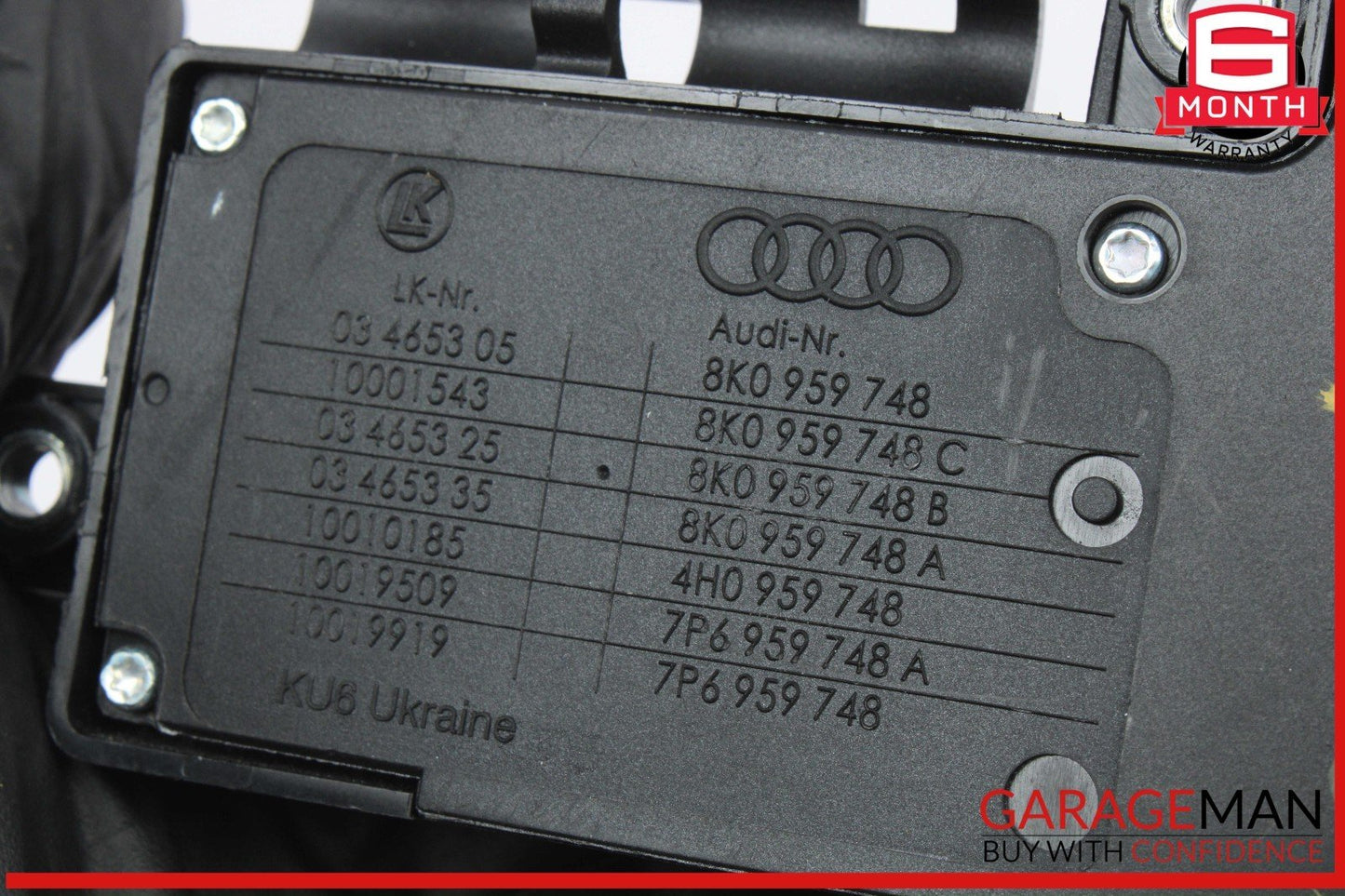 12-18 Audi S5 A5 SQ5 Front Right Side Seat Adjustment Switch 8K0959748 OEM