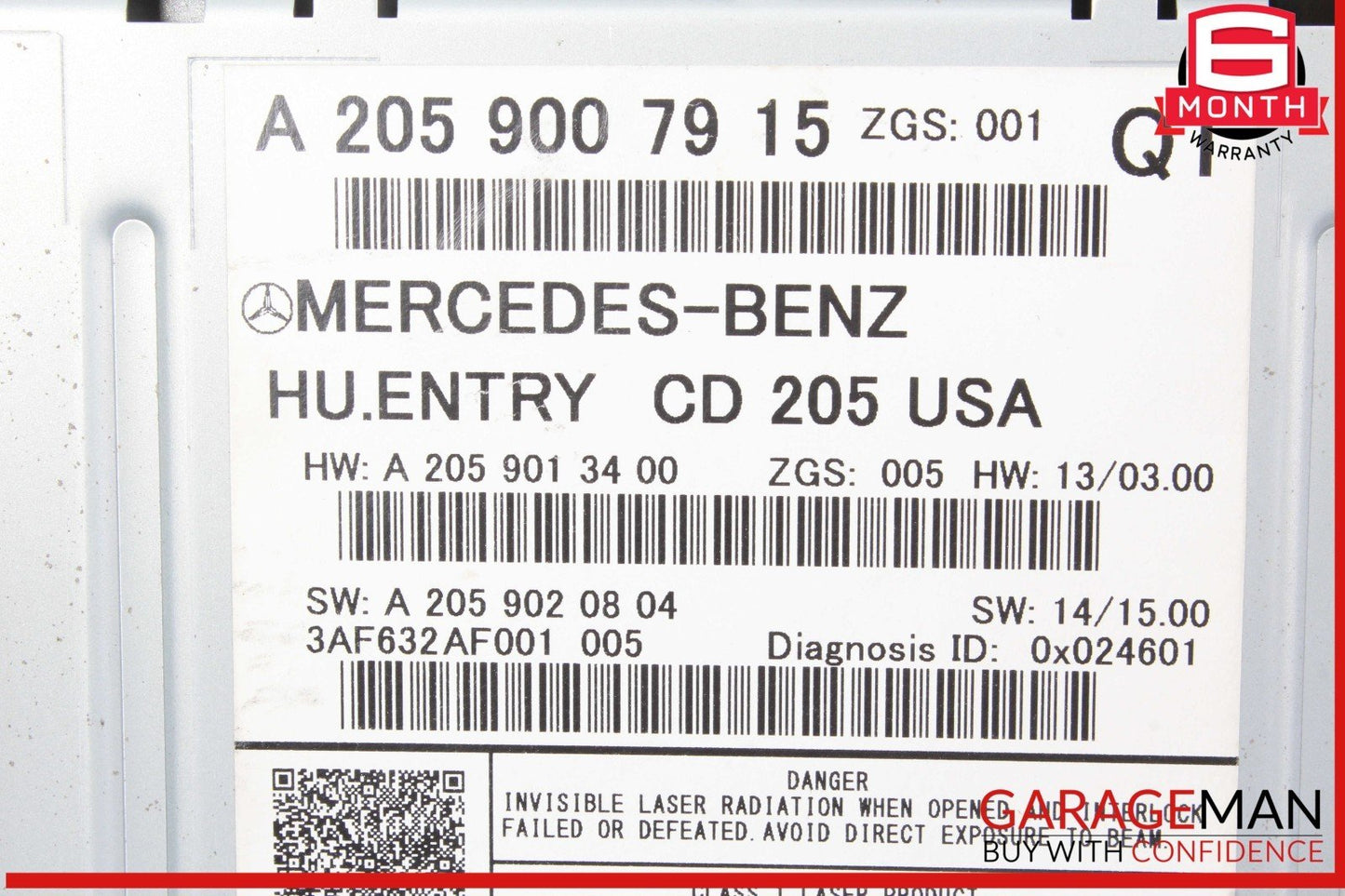 15-18 Mercedes W205 C300 C350e Navigation Radio CD Command Control Unit OEM