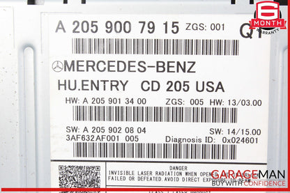 15-18 Mercedes W205 C300 C350e Navigation Radio CD Command Control Unit OEM