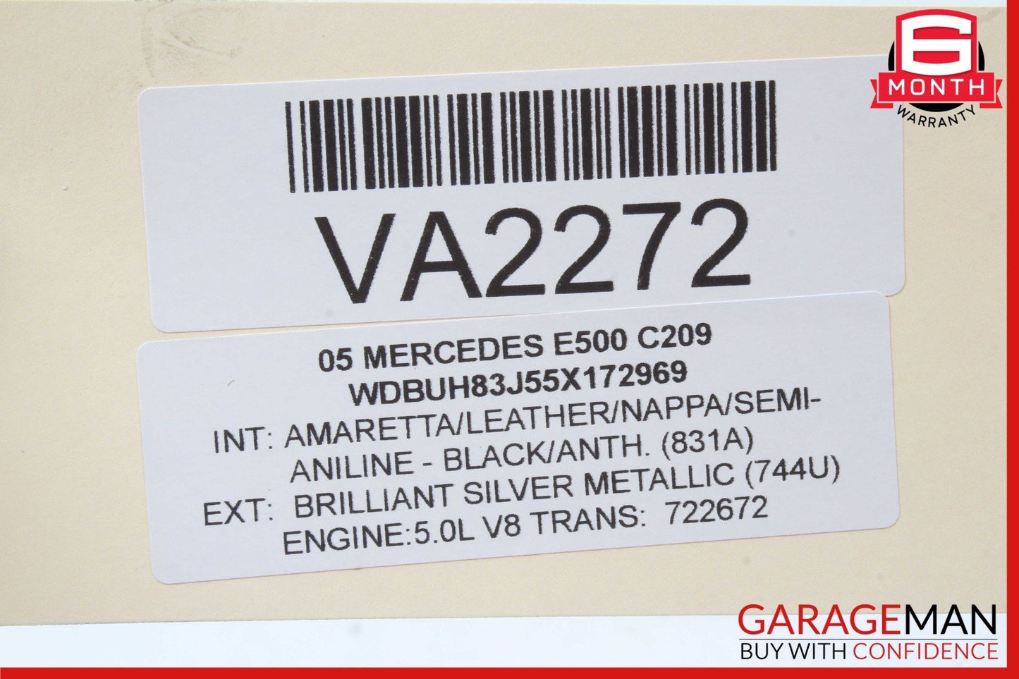 04-09 Mercedes W211 E500 E320 Rear Window Wiper Motor Arm 2118200342 OEM