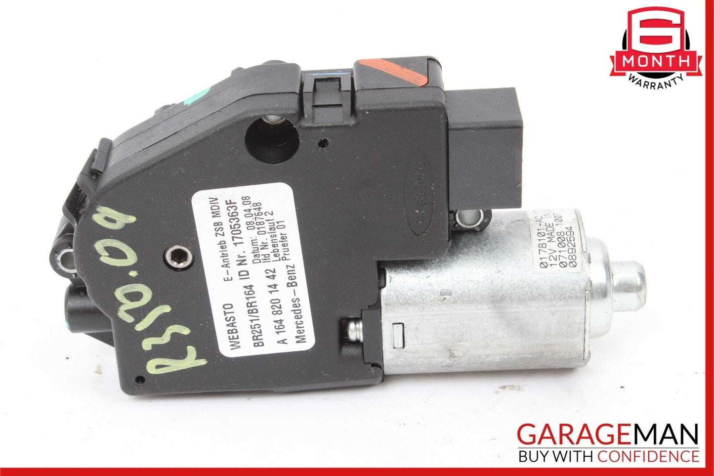 06-13 Mercedes W251 R320 4MATIC ML450 Panoramic Sunroof Sun Roof Motor Set OEM
