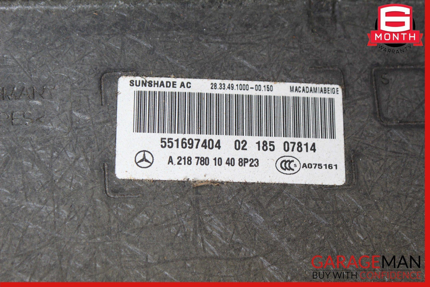 12-18 Mercedes W218 CLS550 Sunroof Sun Roof Frame Motor Glass Sunshade Assy OEM