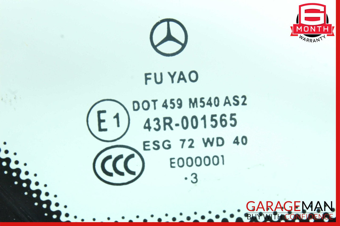 10-17 Mercedes W207 E350 E400 Coupe Rear Left Driver Quarter Window Glass OEM