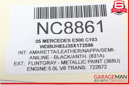 03-09 Mercedes W211 E500 E550 Front Right Passenger Door Control Module OEM