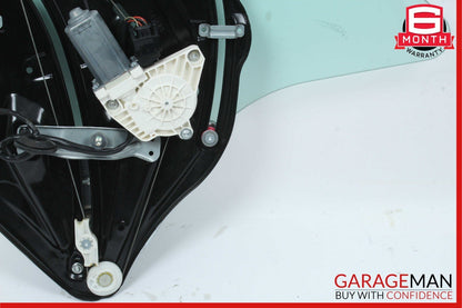 10-16 Mercedes W212 E550 Rear Right Quarter Window Glass & Regulator Motor Plate
