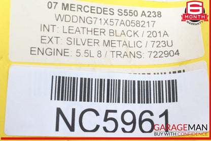 07-09 Mercedes W221 S550 S65 AMG AC A/C Air Heater Blower Climate Control Module