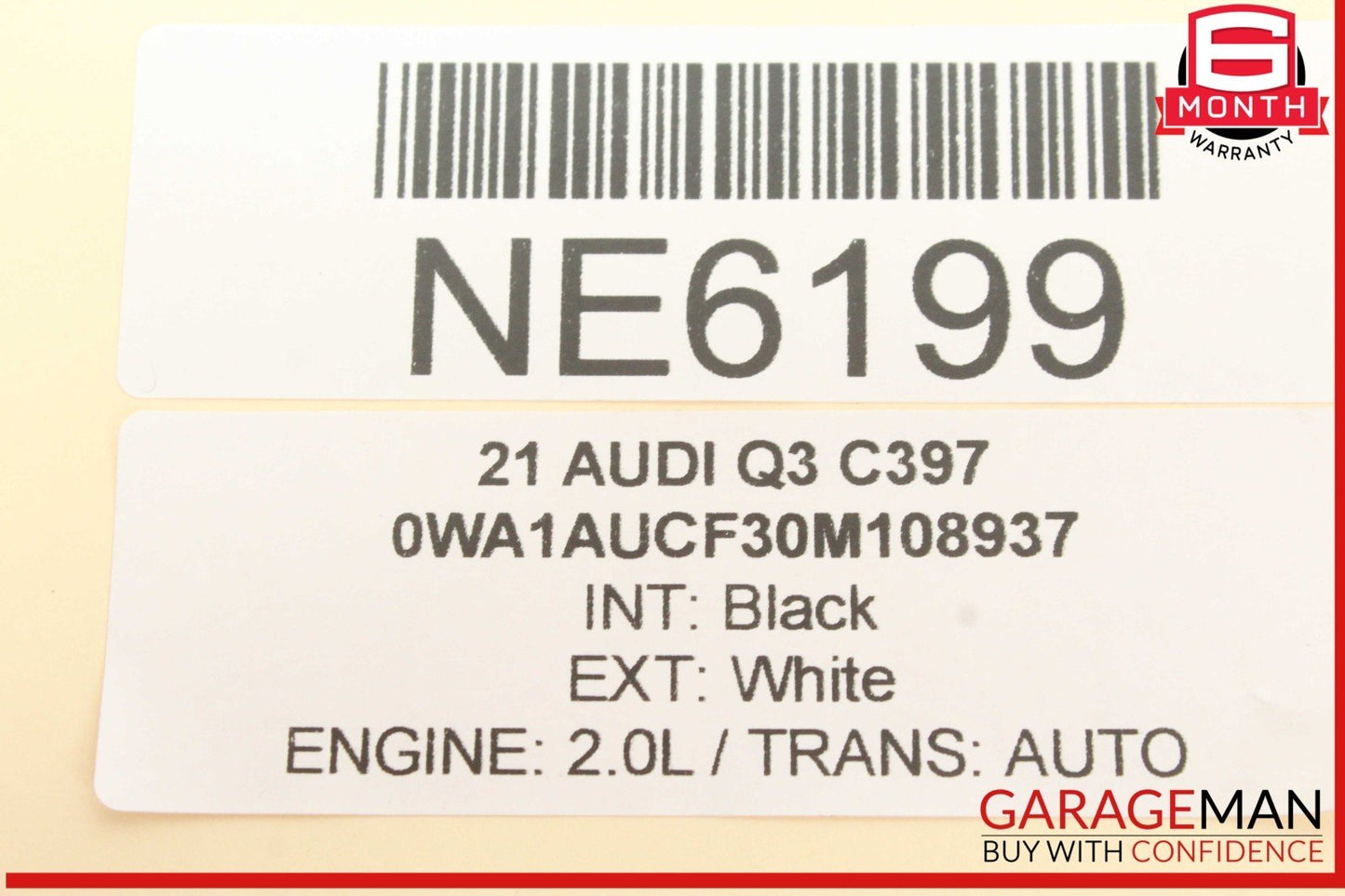 19-24 Audi Q3 Front Windshield Lane Departure Assist Camera 2Q0980653B OEM