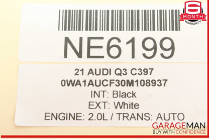 19-24 Audi Q3 Front Windshield Lane Departure Assist Camera 2Q0980653B OEM