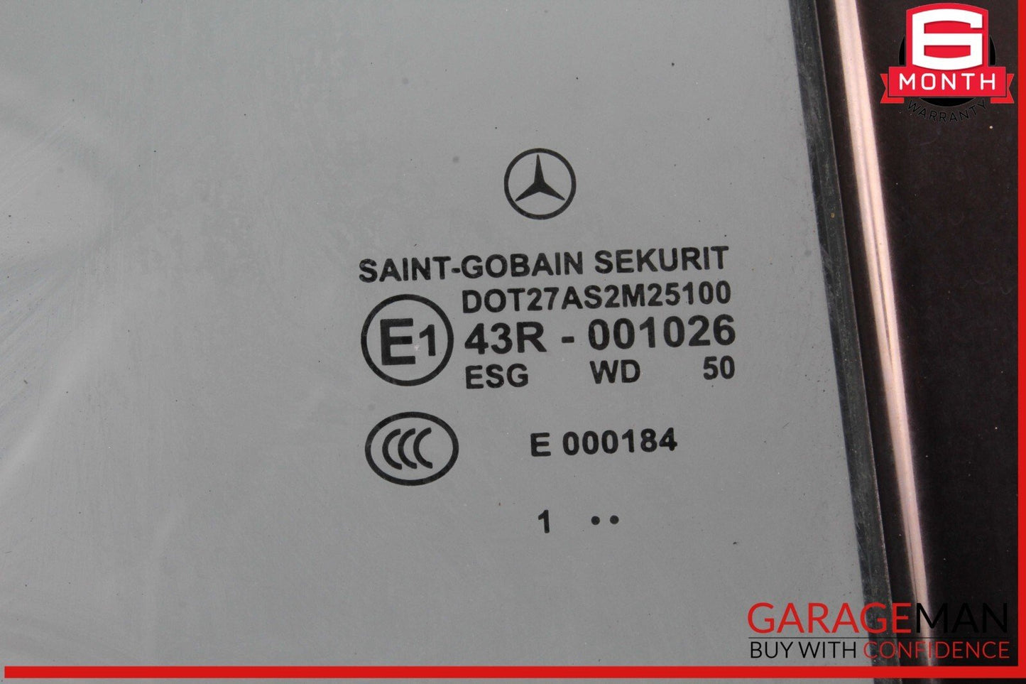 12-18 Mercedes W218 CLS550 Rear Right Passenger Side Quarter Door Window Glass