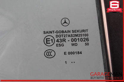 12-18 Mercedes W218 CLS550 Rear Right Passenger Side Quarter Door Window Glass