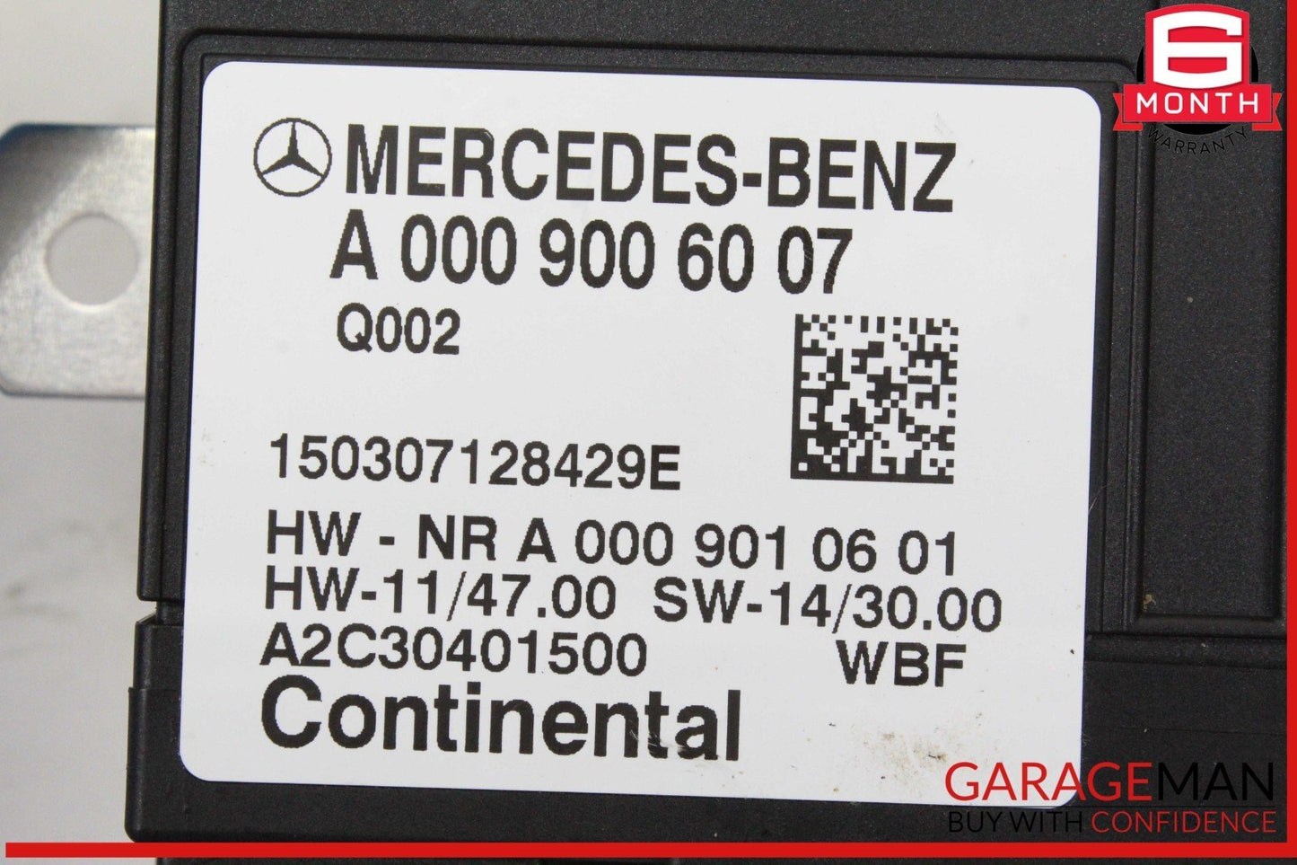 15-16 Mercedes W205 C300 C400 GLC300 Fuel Pump Control Module Unit 0009006007