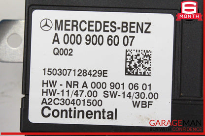 15-16 Mercedes W205 C300 C400 GLC300 Fuel Pump Control Module Unit 0009006007
