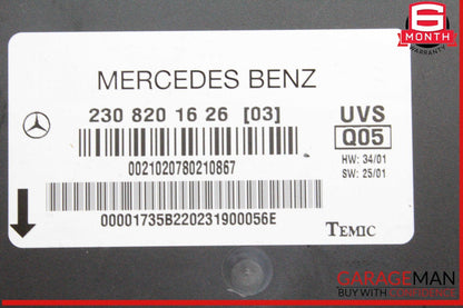 03-08 Mercedes R230 SL500 SL65 AMG Roof Convertible Top Module Control Unit OEM