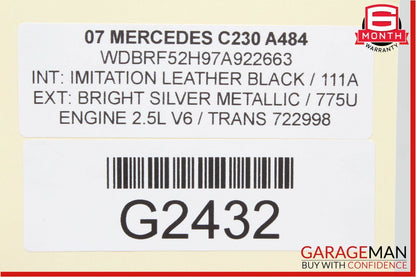05-07 Mercedes W203 C230 Front Right Seat Occupancy Sensor Module SRS OEM