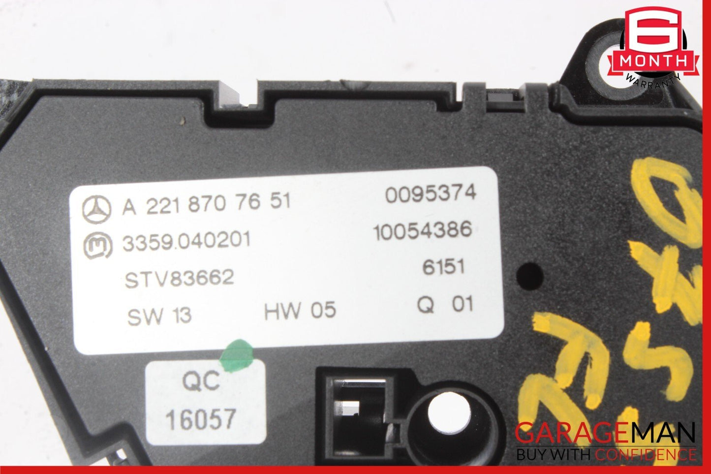 07-14 Mercedes W221 S550 CL600 Front Left Driver Seat Control Memory Switch Set