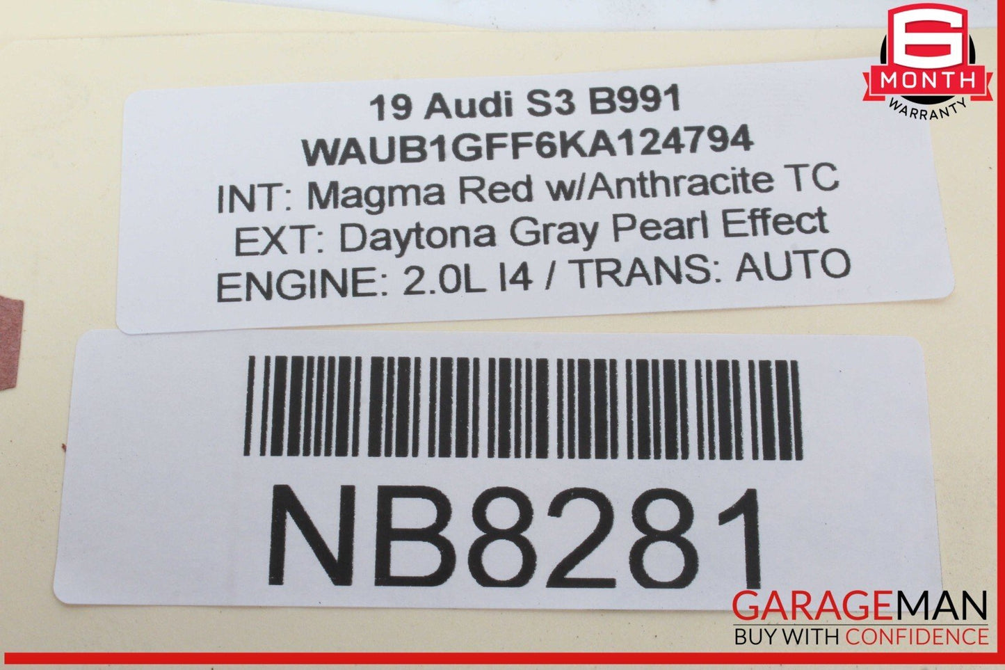 17-20 Audi S3 A3 Body Impact Sound Control Module Unit 8V0907159A OEM