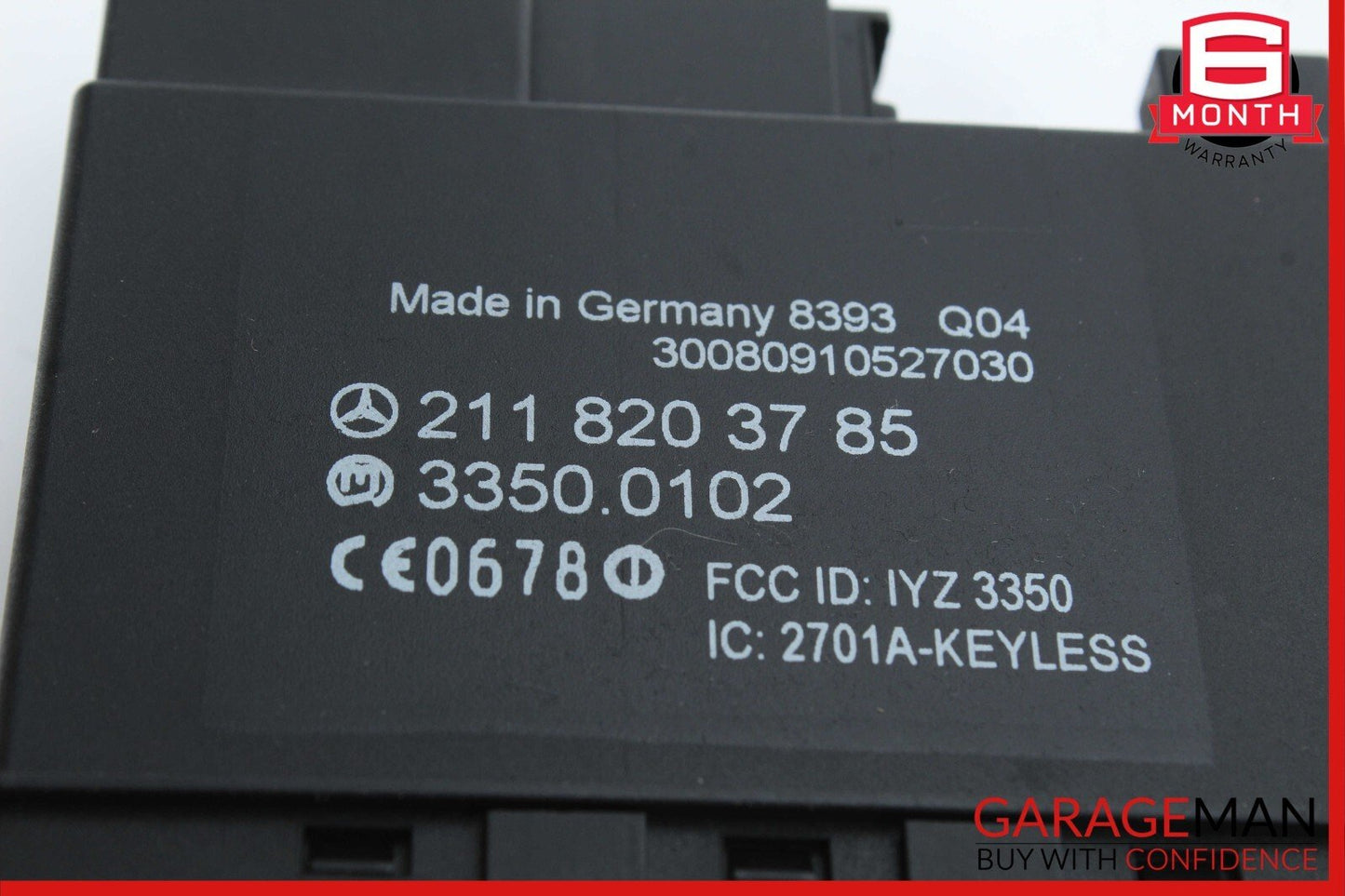 06-11 Mercedes CLS550 E350 E550 E63 Rear Door Keyless Go Control Module Unit